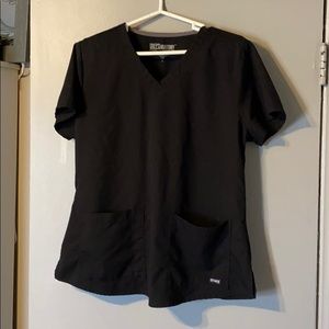 ⭐️Grey’s Anatomy ⭐️ black scrub top